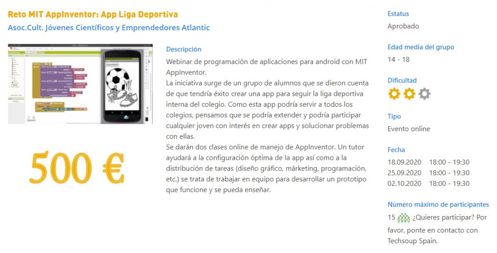 App liga deportiva colegios