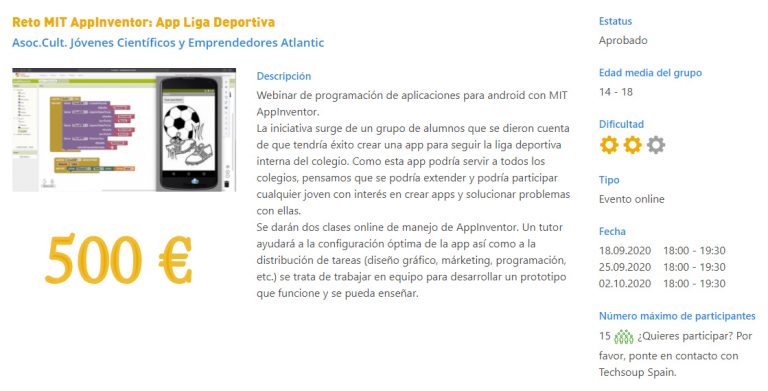App liga deportiva colegios