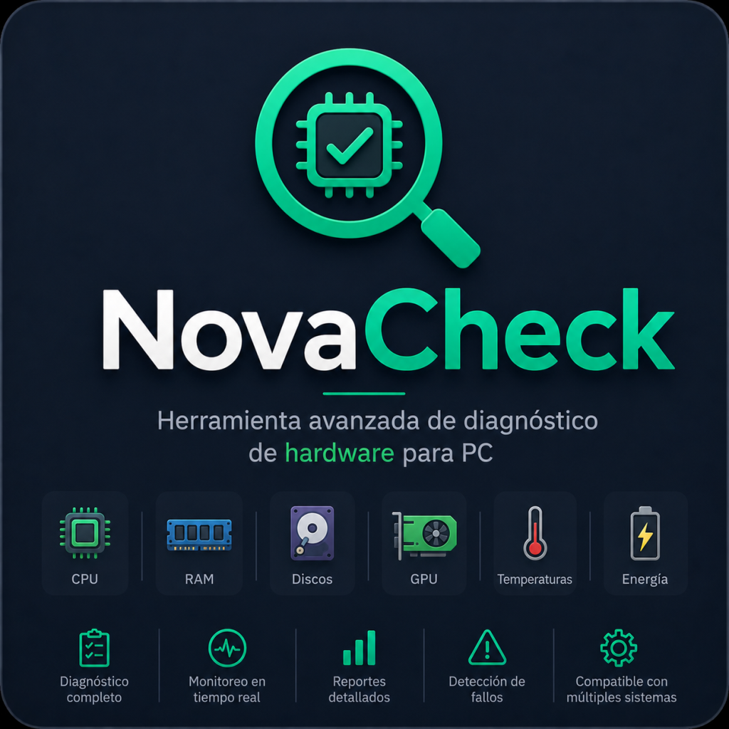 NovaCheck — Herramienta avanzada de diagnóstico de hardware para PC