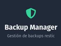 NovaBack – Gestión de backups restic