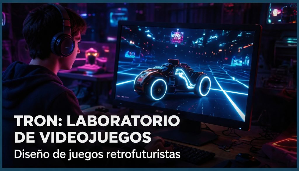 Tron: laboratorio de videojuegos retrofuturistas
