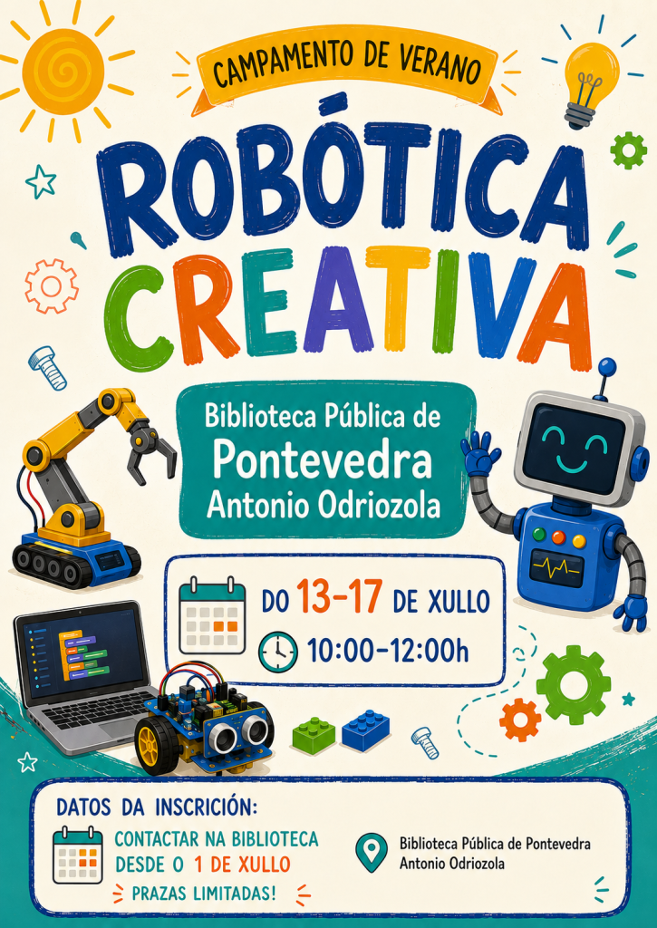 Actividades STEAM en la Biblioteca de Pontevedra: Robótica y Creatividad